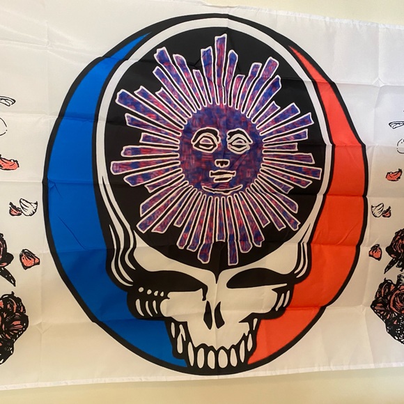 Grateful Dead Flag - Banner - Jerry Garcia - Steal Your Face - Picture 2 of 5